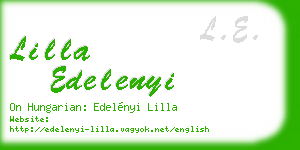 lilla edelenyi business card